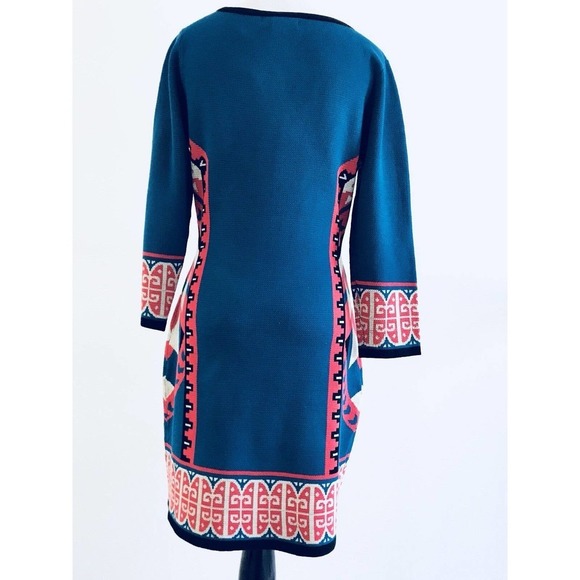 Flying Tomato | Womens Size M Sweater Dress Aztec Fitted Slimming Pullover - Picture 5 of 11